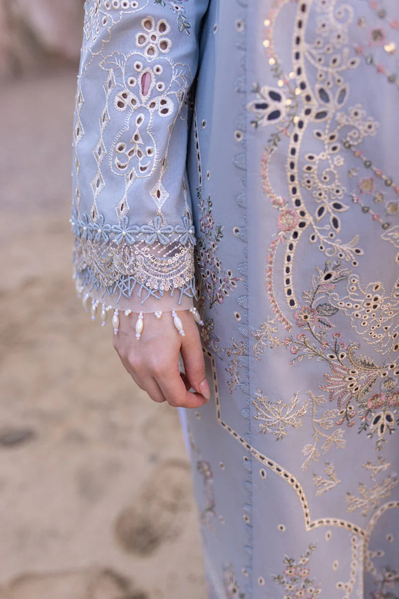 Luxury Festive Embroidered Lawn  - NY1127