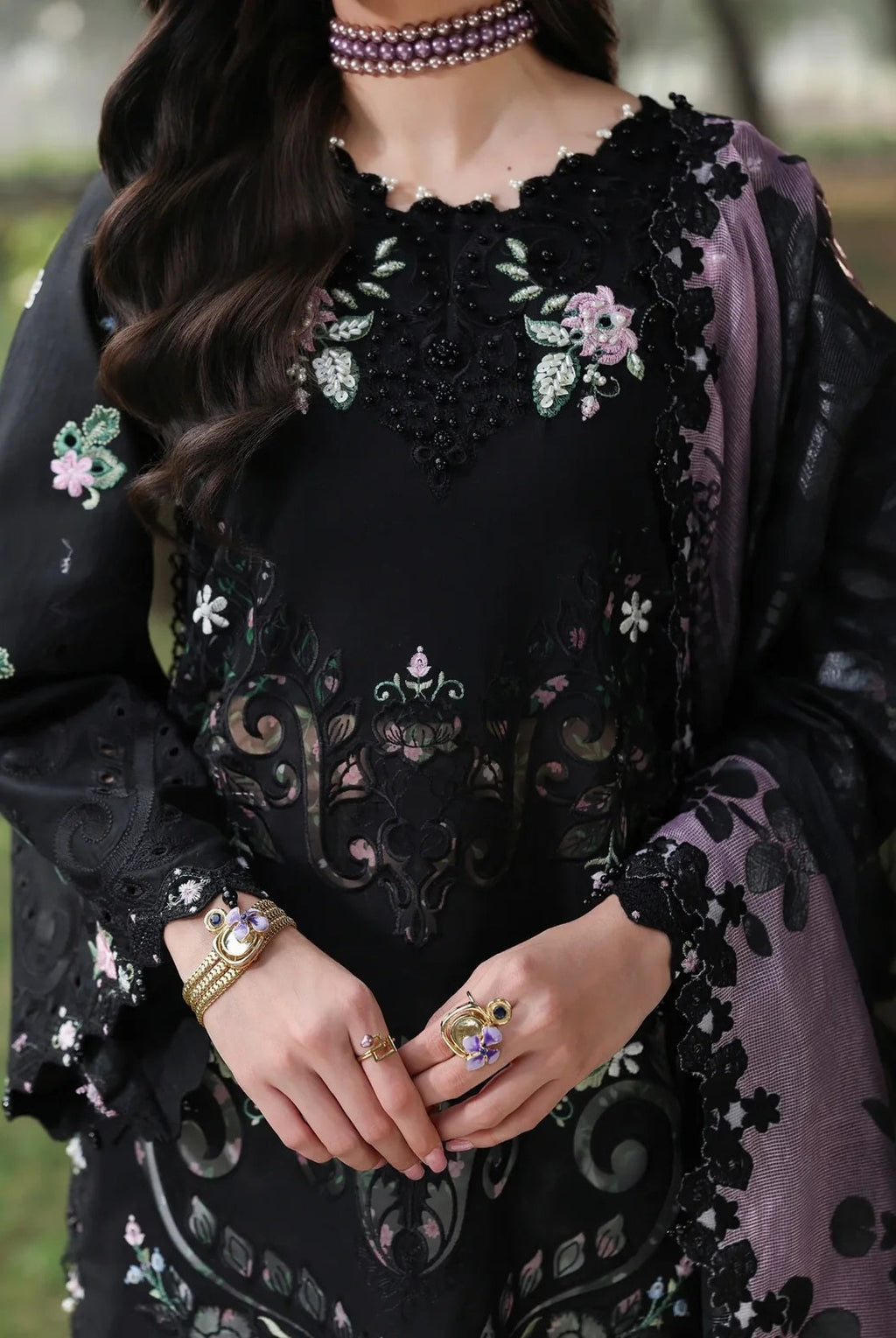 Luxury Lawn Embroidered 3PCS - NY1124
