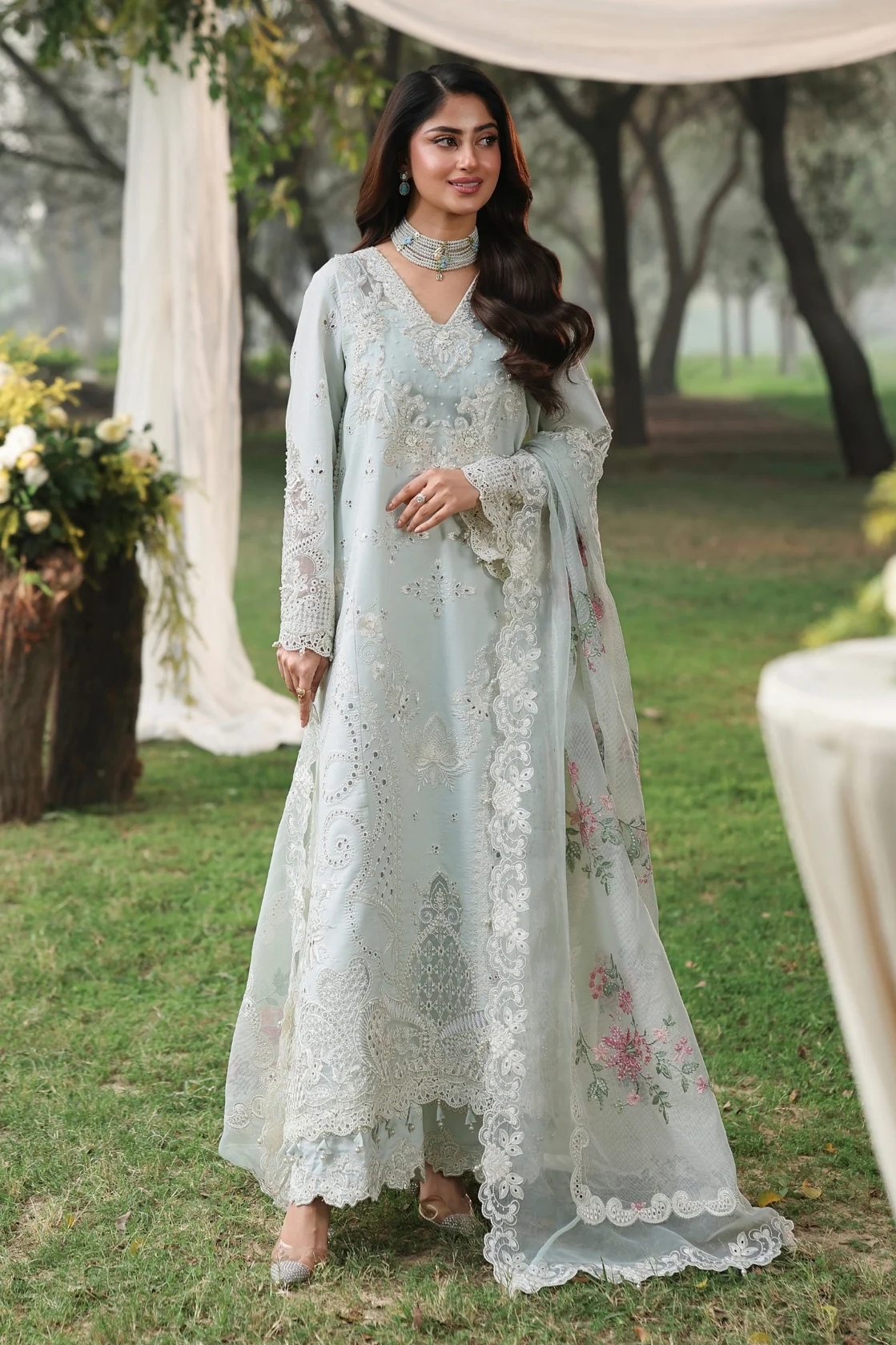 Luxury Festive Lawn Embroidered 3PCS - NY1125