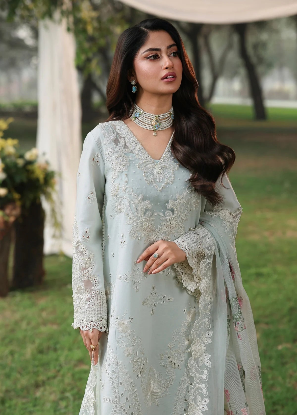 Luxury Festive Lawn Embroidered 3PCS - NY1125
