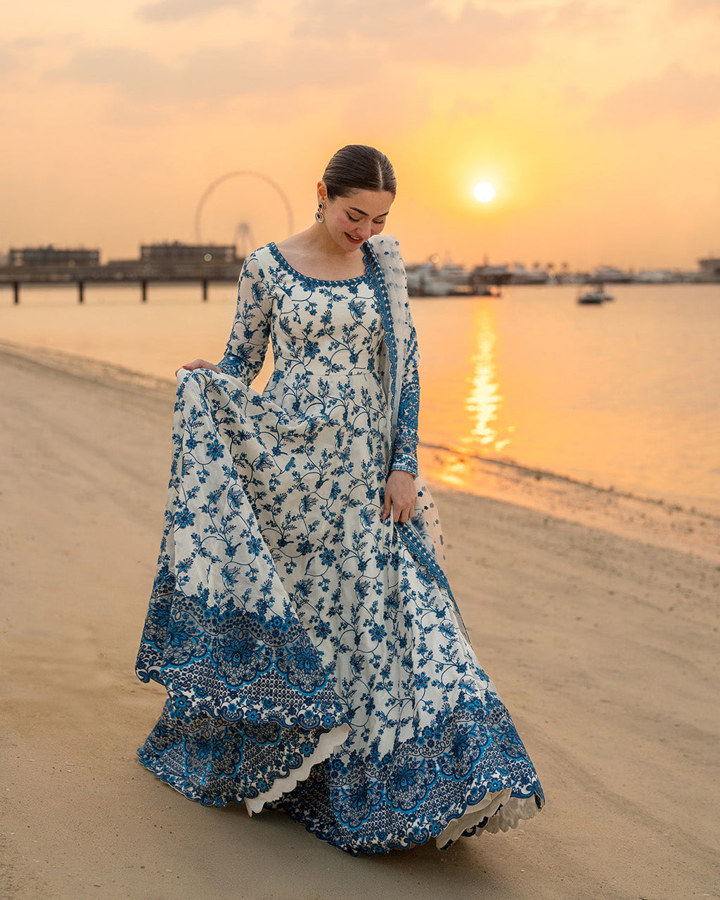 Luxury Embroidered Lawn 3PCS - NY1106