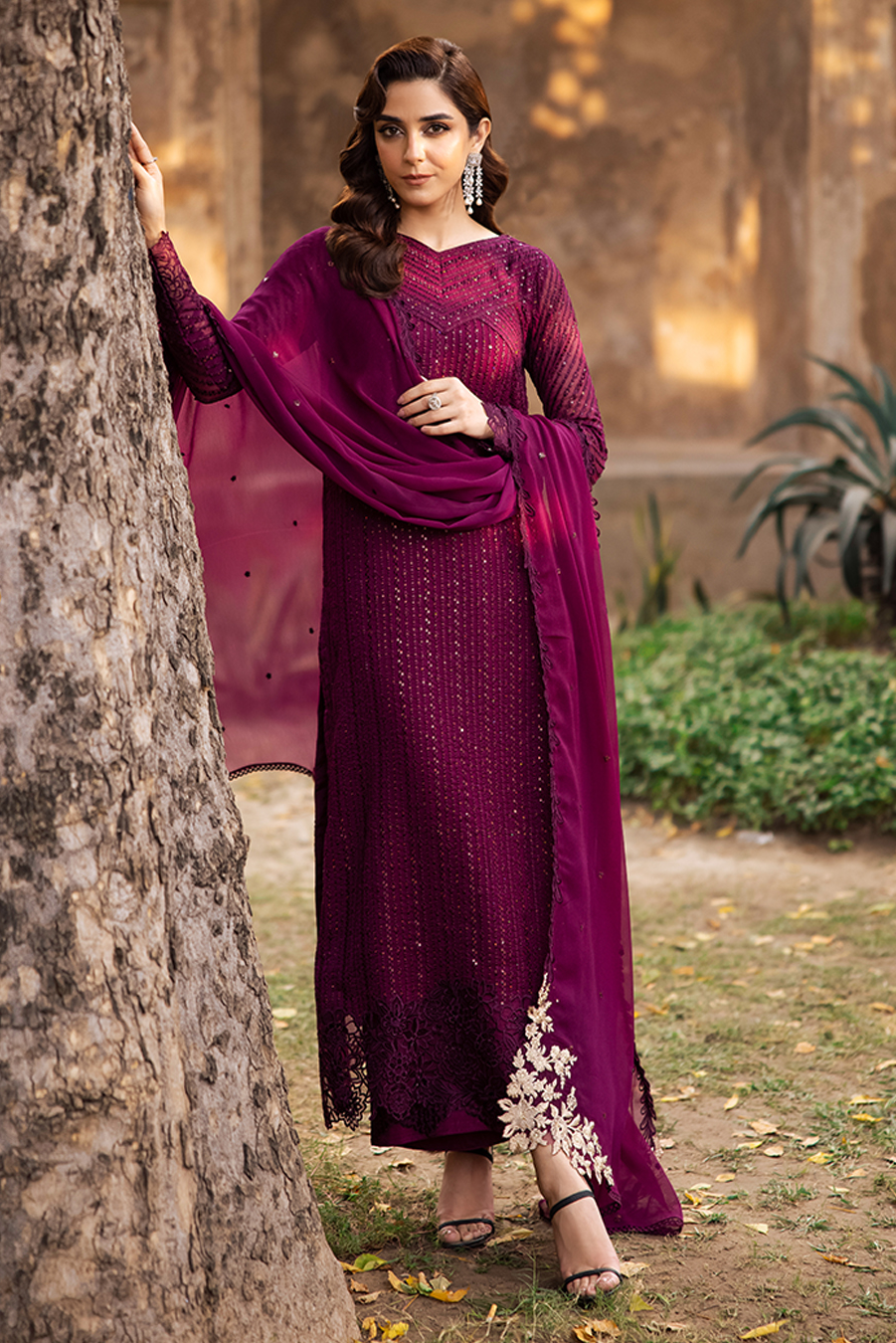 Luxury Chiffon Embroidered 3PCS - NY1120