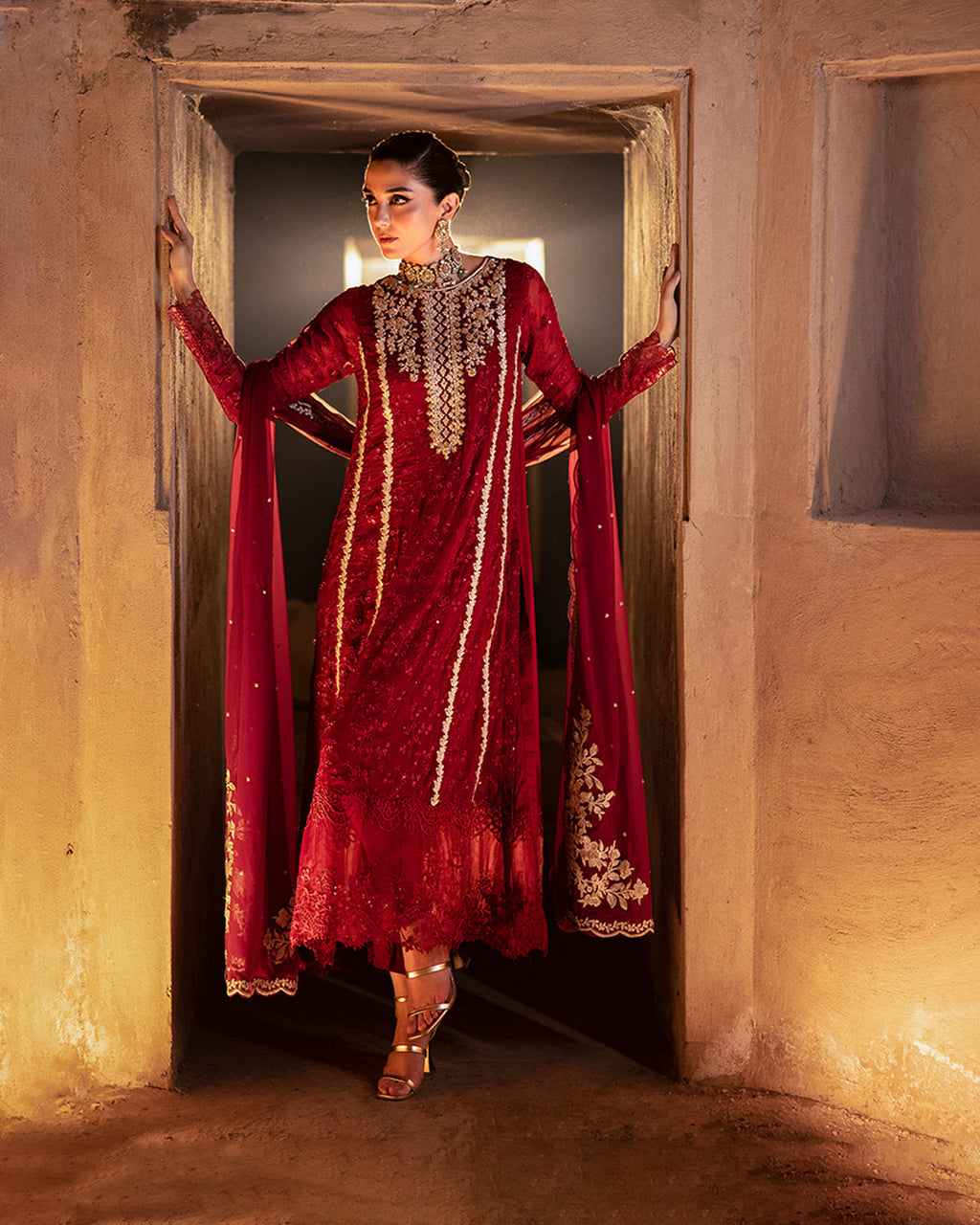 Luxury Chiffon Embroidered 3PCS - NY1121