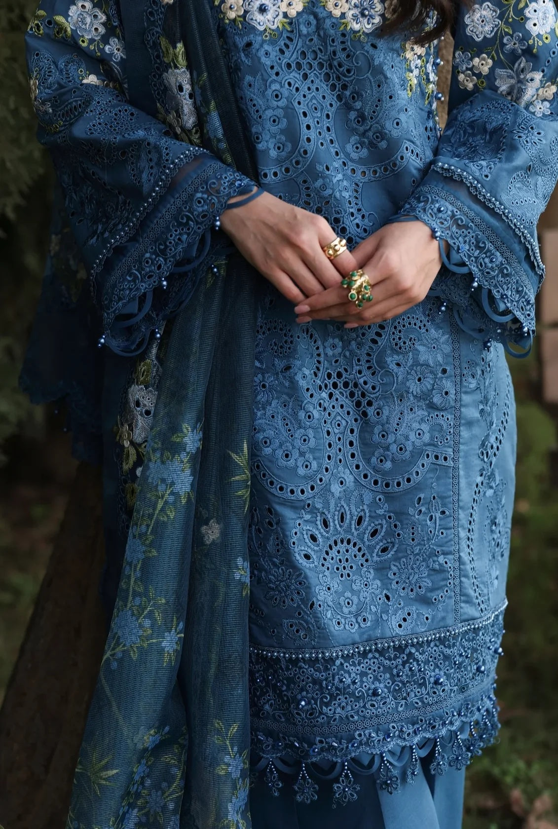 Luxury Festive Lawn Embroidered 3PCS - NY1104