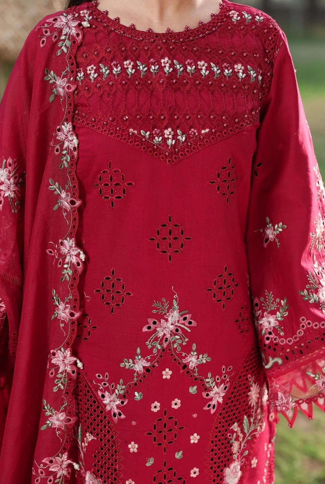 Luxury Lawn Embroidered 3PCS - NY1126