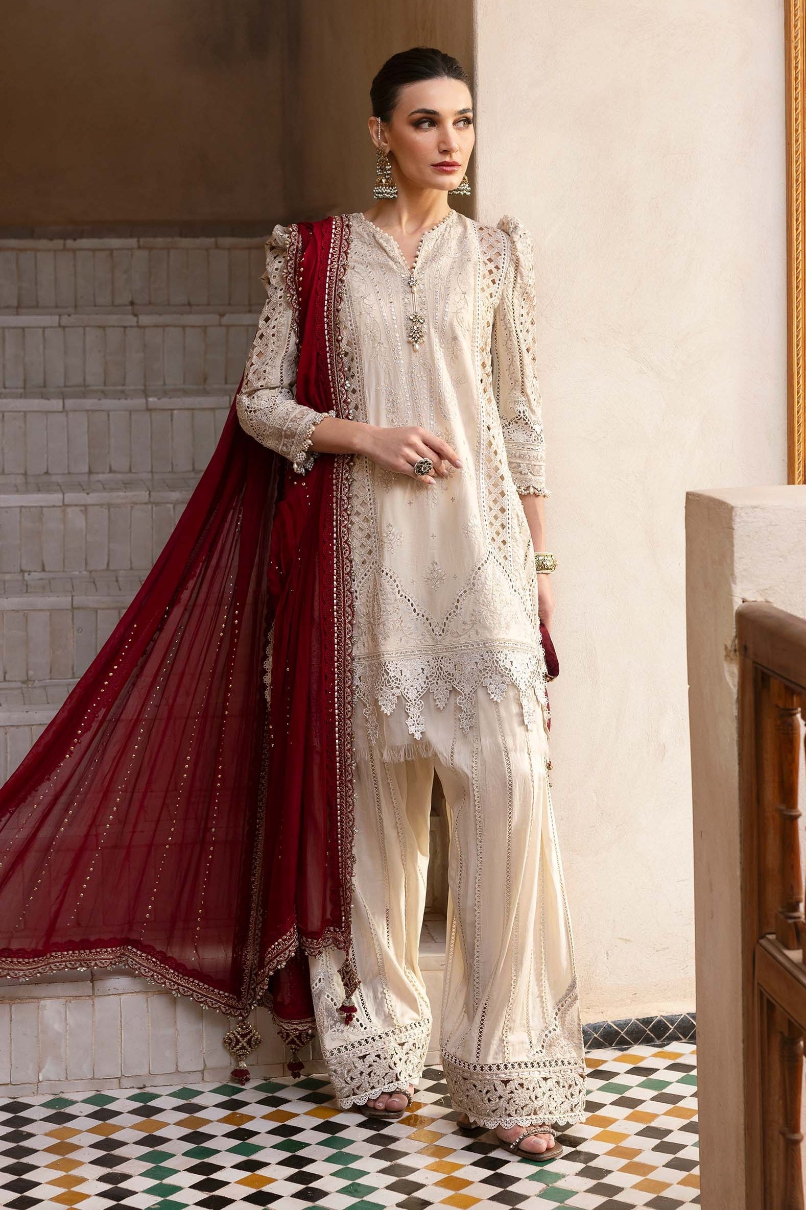 Luxury Lawn Embroidered 3 Piece Unstitched - NY1102