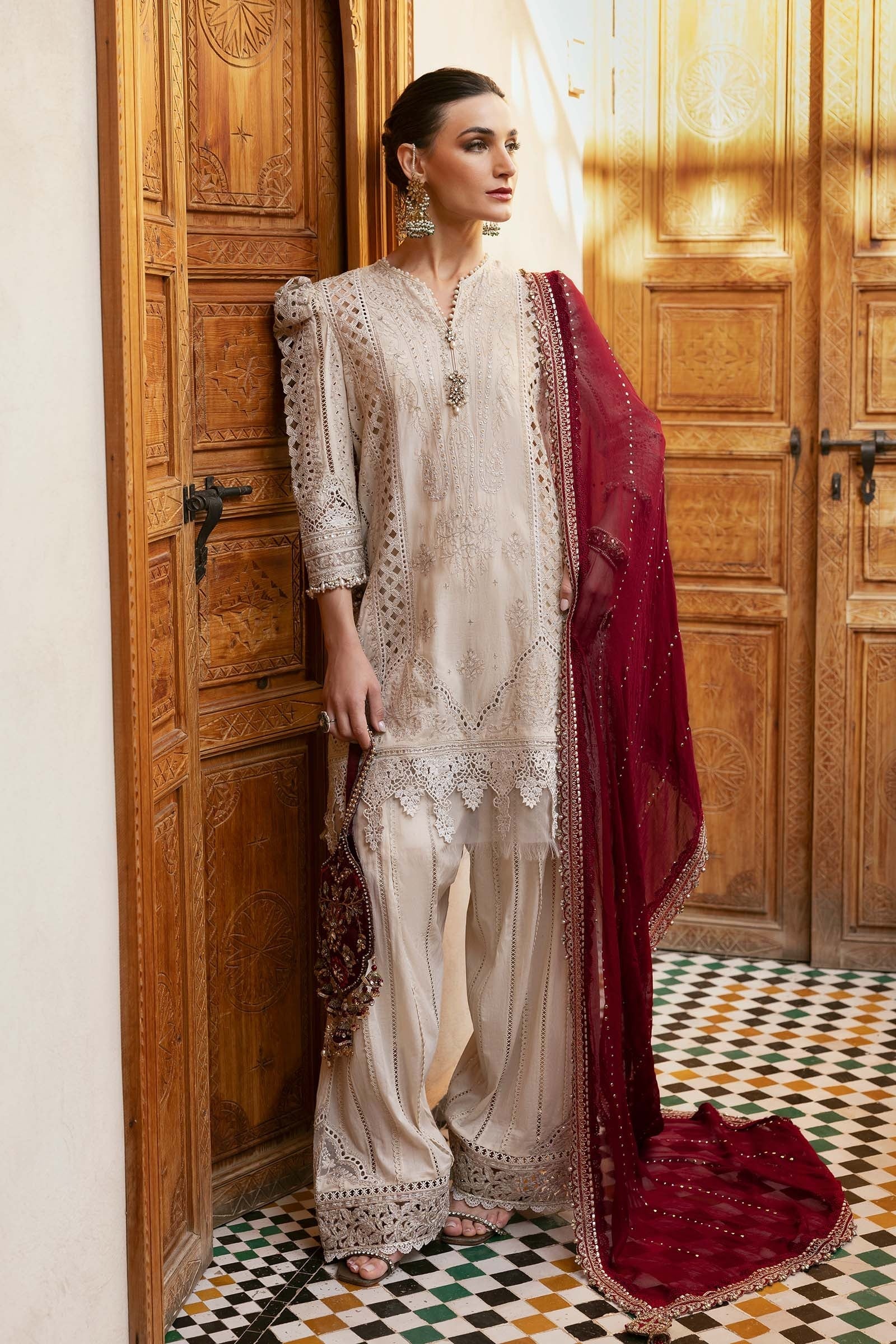 Luxury Lawn Embroidered 3 Piece Unstitched - NY1102