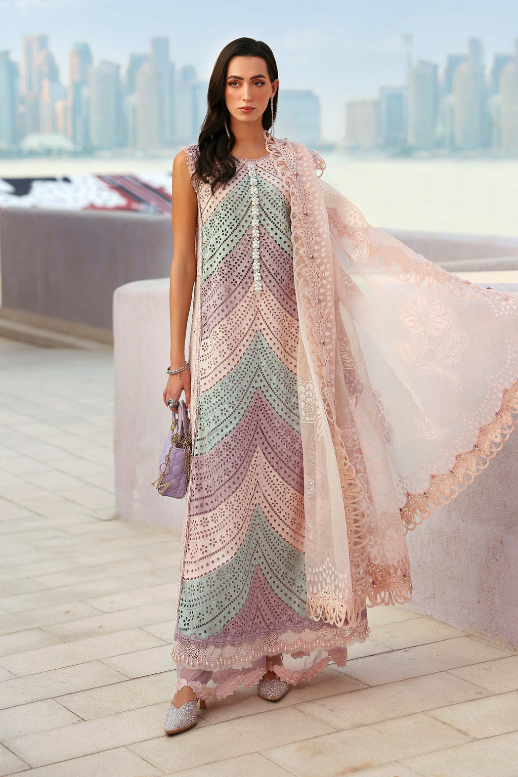 Luxury Lawn Embroidered 3PCS - NY1112
