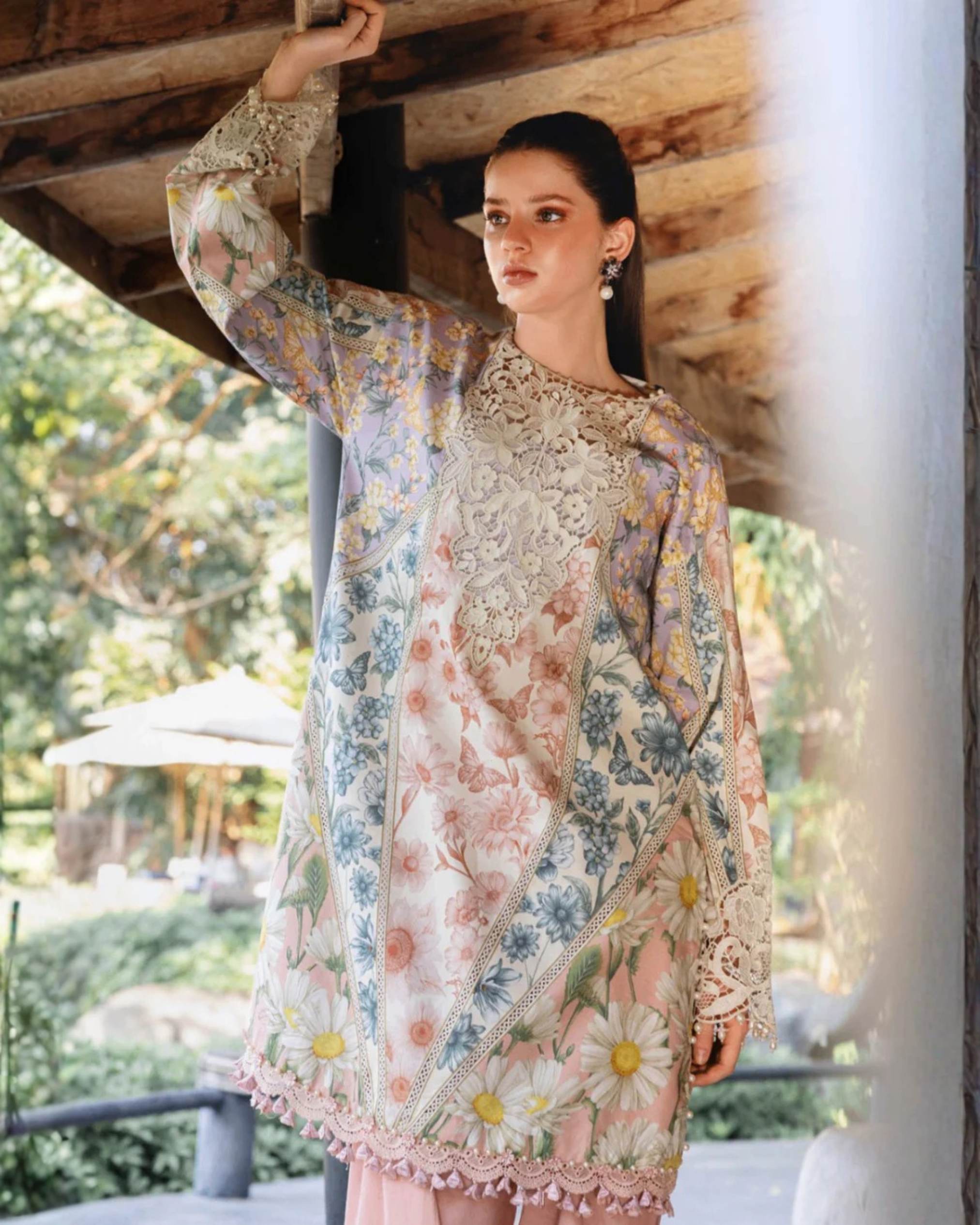 Embroidered Printed Lawn 3-Piece Suit – Chiffon Dupatta, Summer Festive Wear