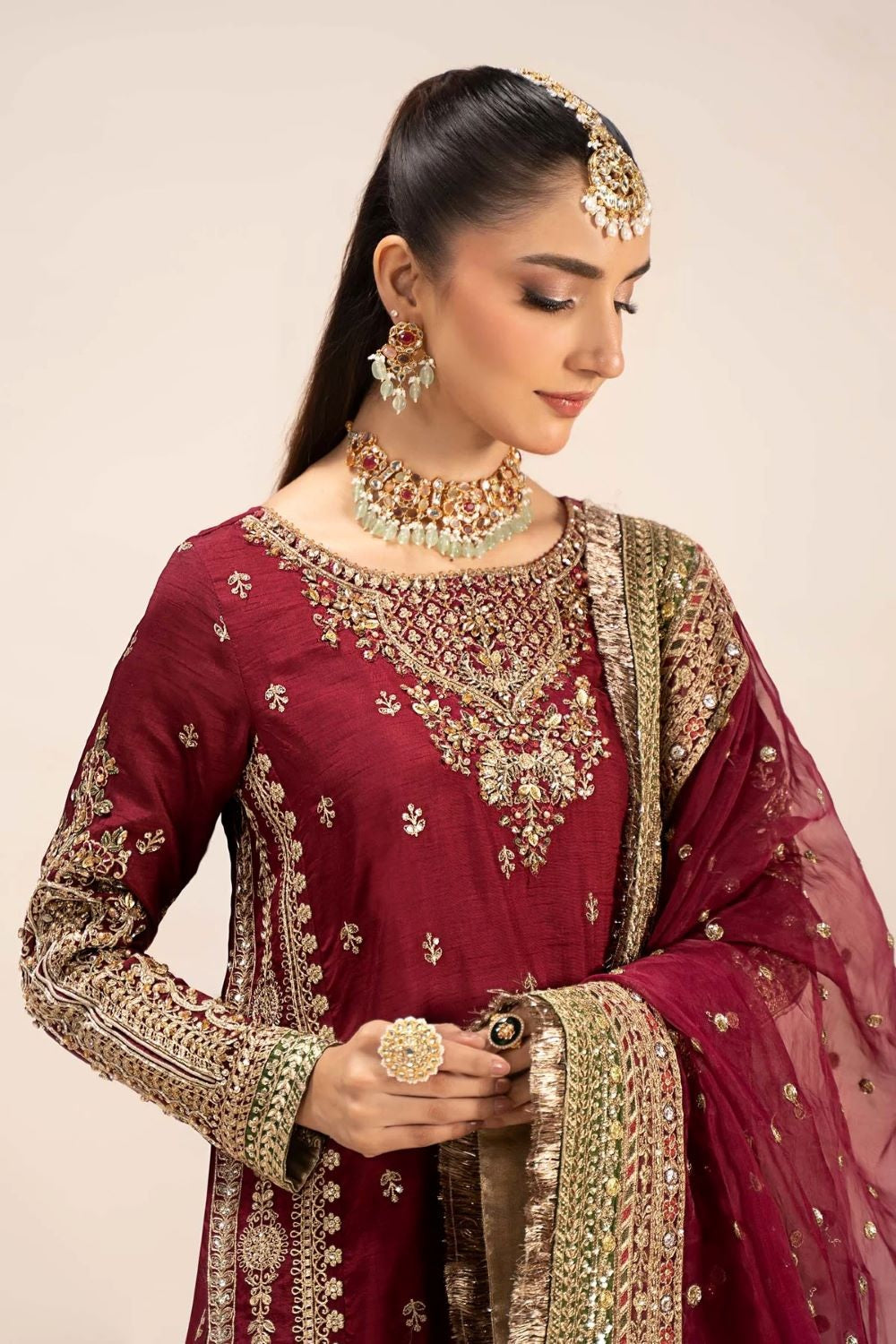 Luxury Raw Silk Embroidered 3PCS - NY1118