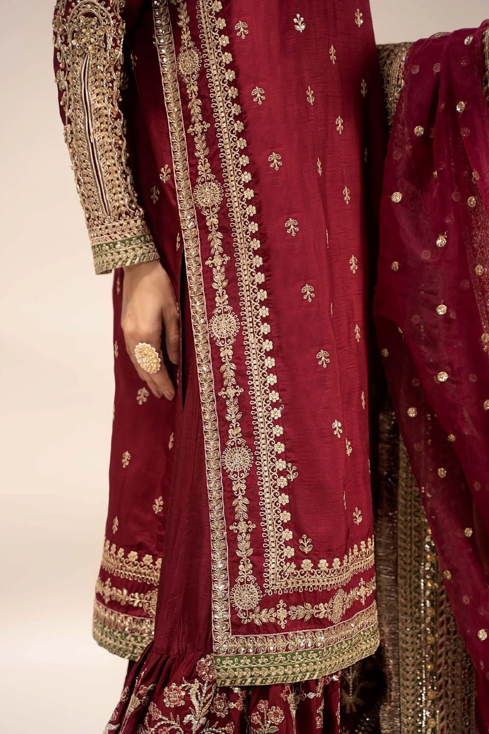 Luxury Raw Silk Embroidered 3PCS - NY1118