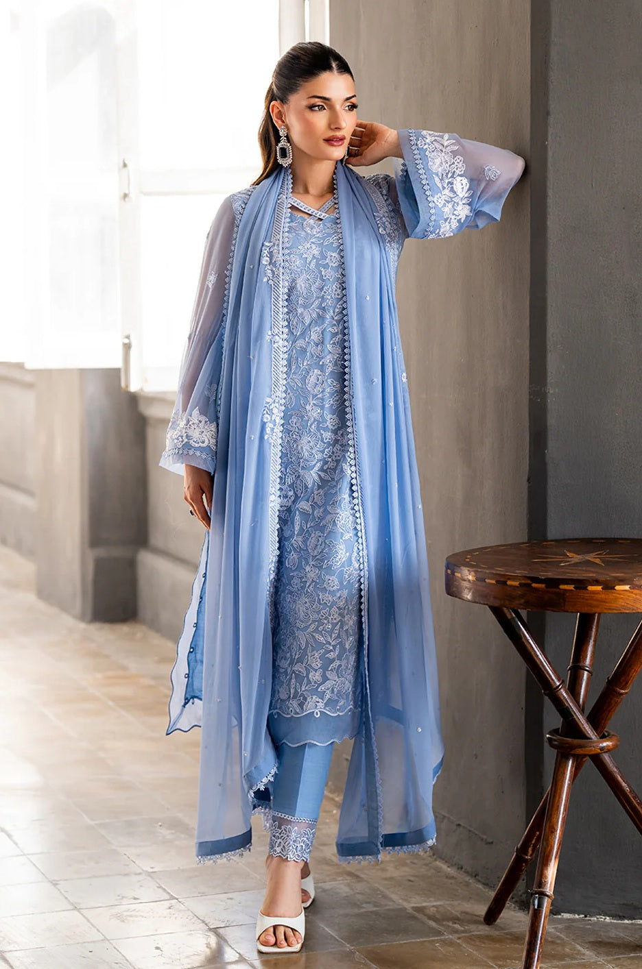 Luxury Chiffon Embroidered 3PCS - NY1122