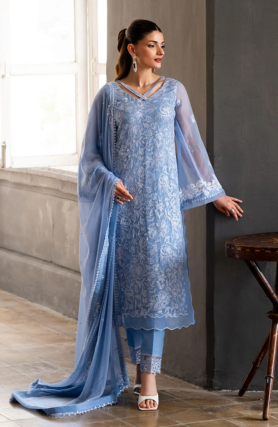 Luxury Chiffon Embroidered 3PCS - NY1122