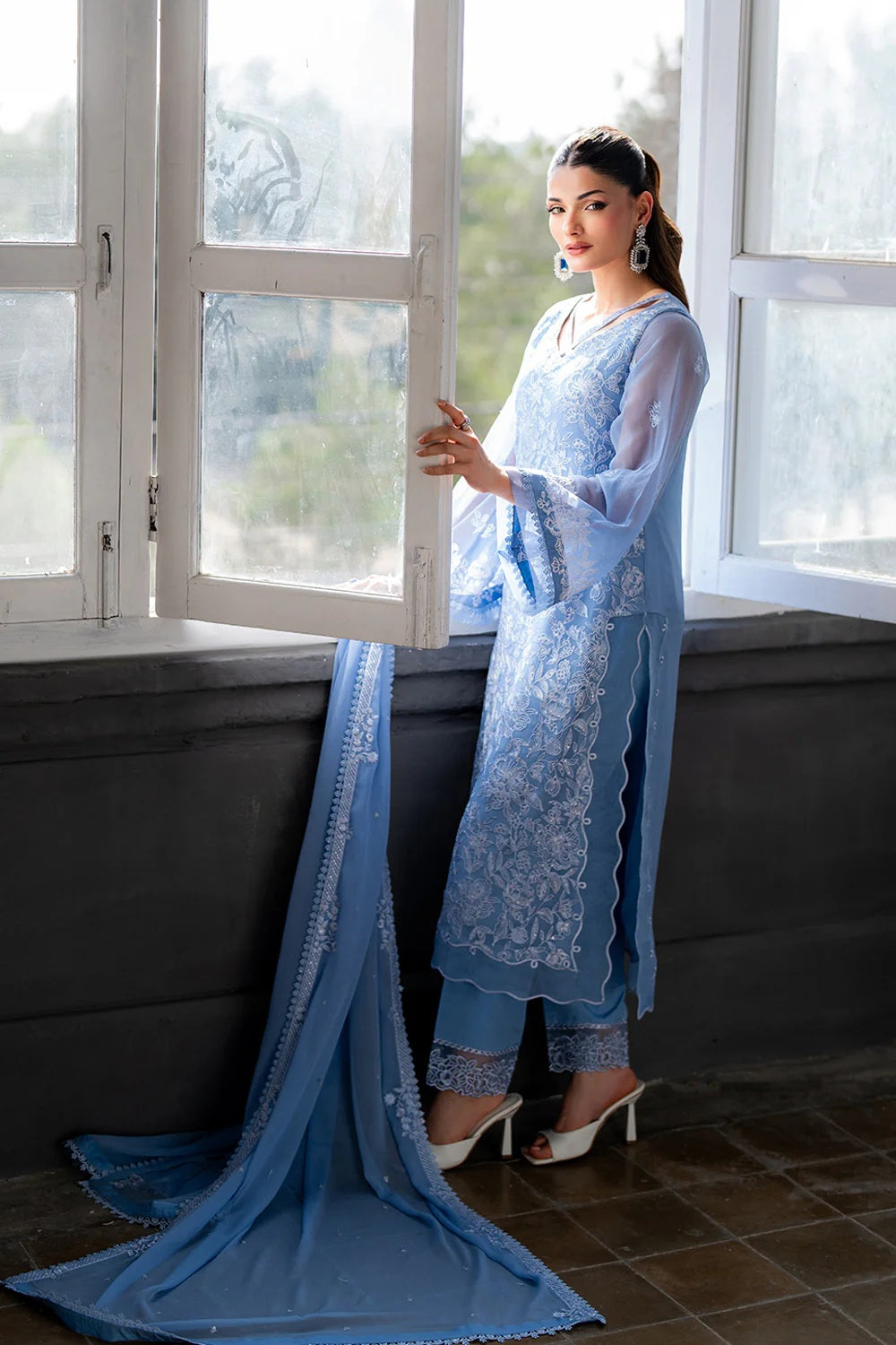Luxury Chiffon Embroidered 3PCS - NY1122