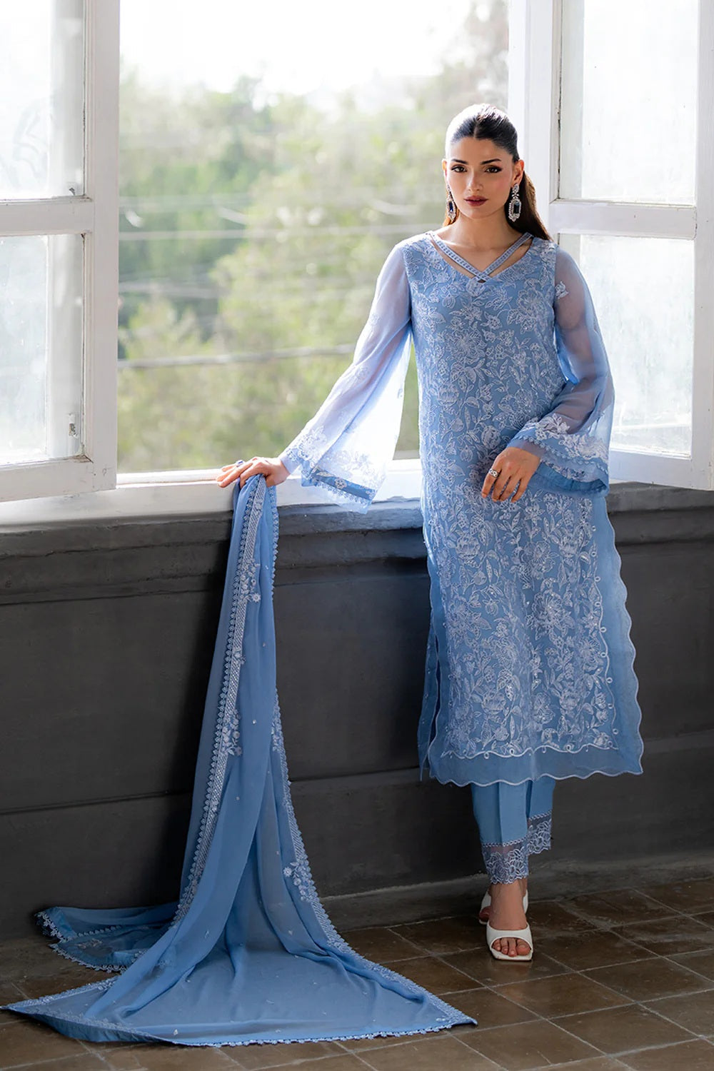 Luxury Chiffon Embroidered 3PCS - NY1122