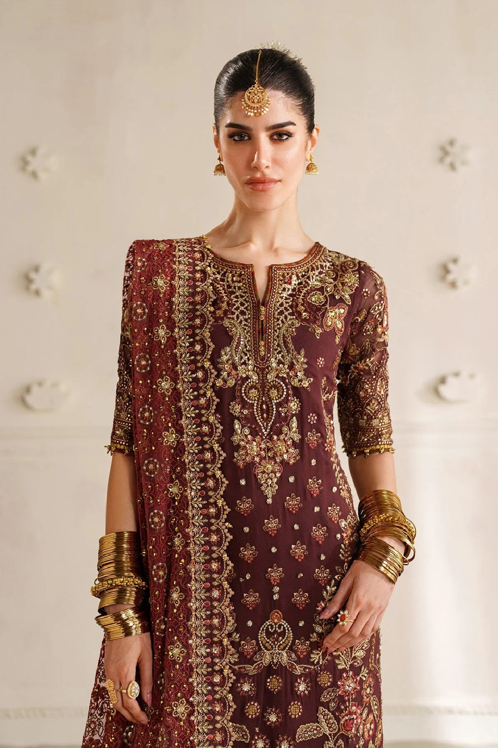Luxury Festive Embroidered Chiffon 3PCS - NY1107