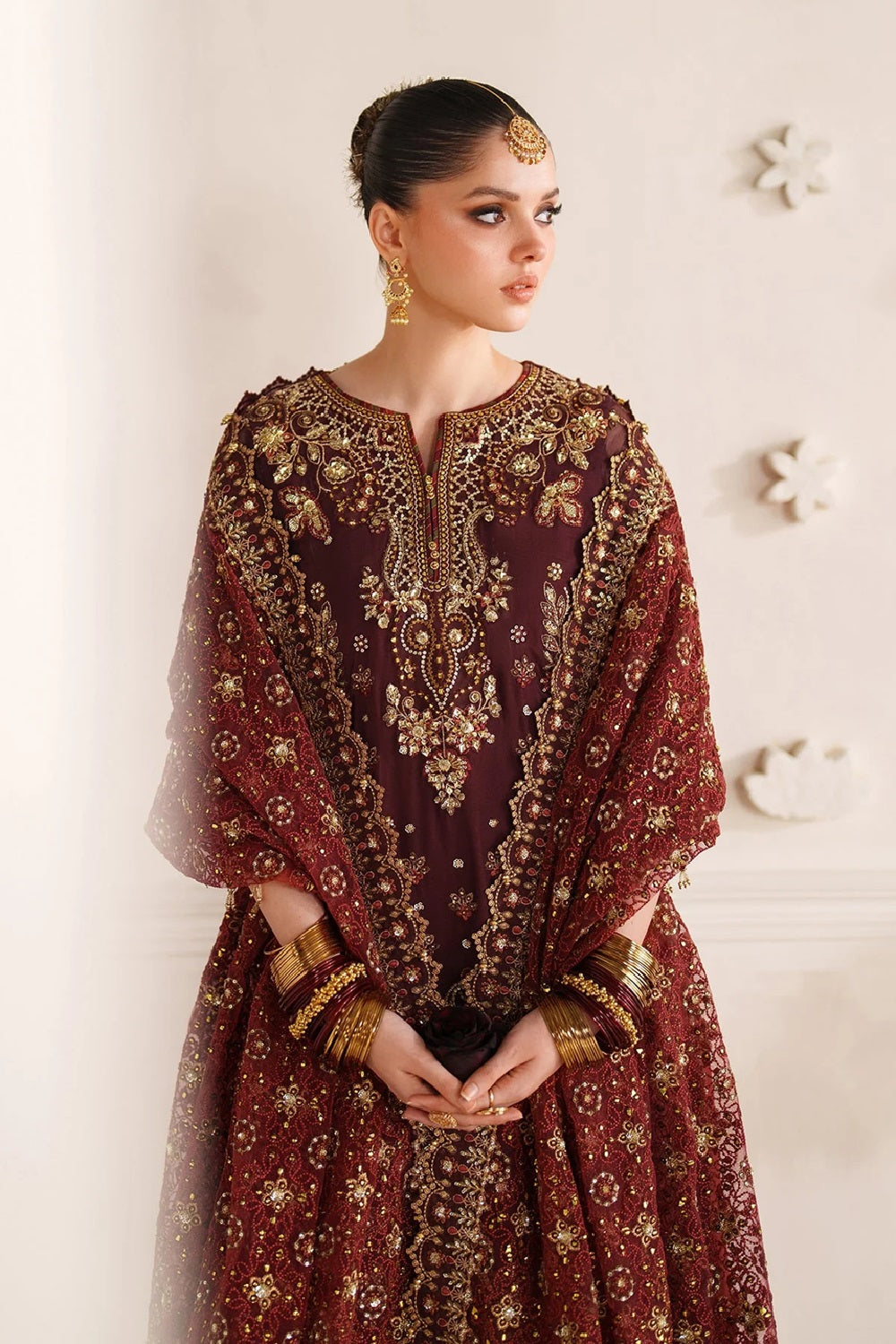 Luxury Festive Embroidered Chiffon 3PCS - NY1107