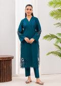 Embroidered Lawn 2-Piece Suit – Teal, Summer Wear